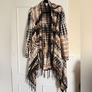 Cozy Sweater Open Front SOFT SURROUNDINGS Cotton Cardigan Large